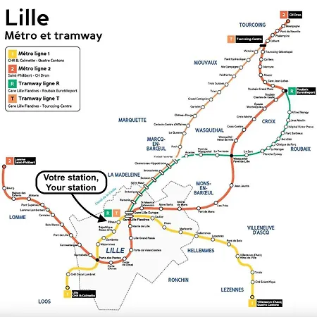 For 4 In Front Of Flandres Station Appartement *